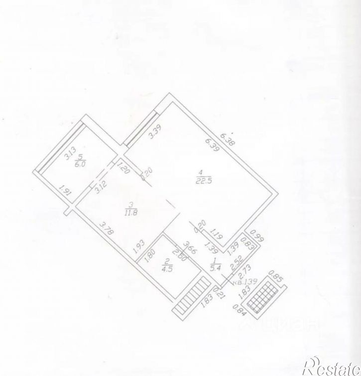 1-комн квартира улица Лермонтова, 116,  д. 116