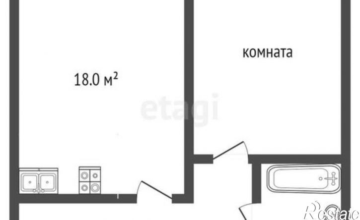 1-комн квартира проезд Золотой Берег, 2Е,  д. 2Е