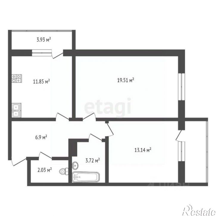 2-комн квартира улица Ленина, 229,  д. 229