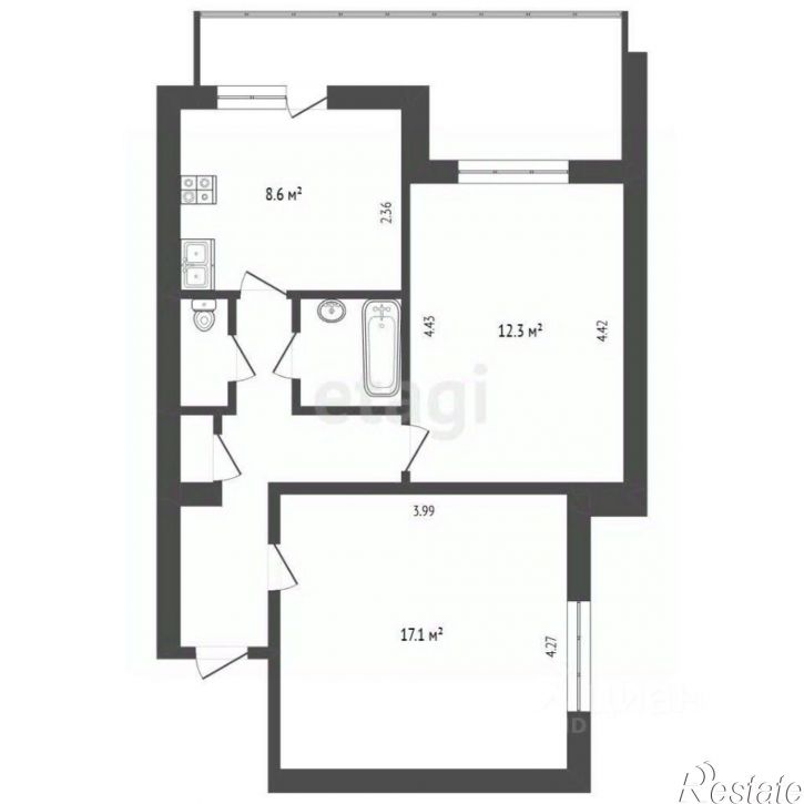 2-комн квартира ул Ленина, 151,  д. 151