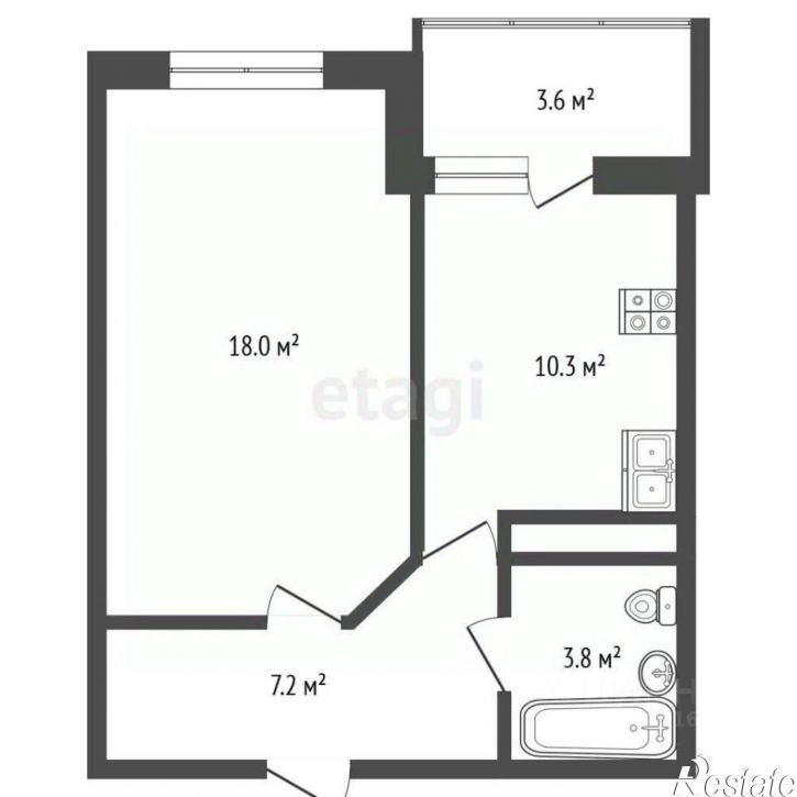 1-комн квартира Лазурная улица, 10 к1,  д. 10 к1