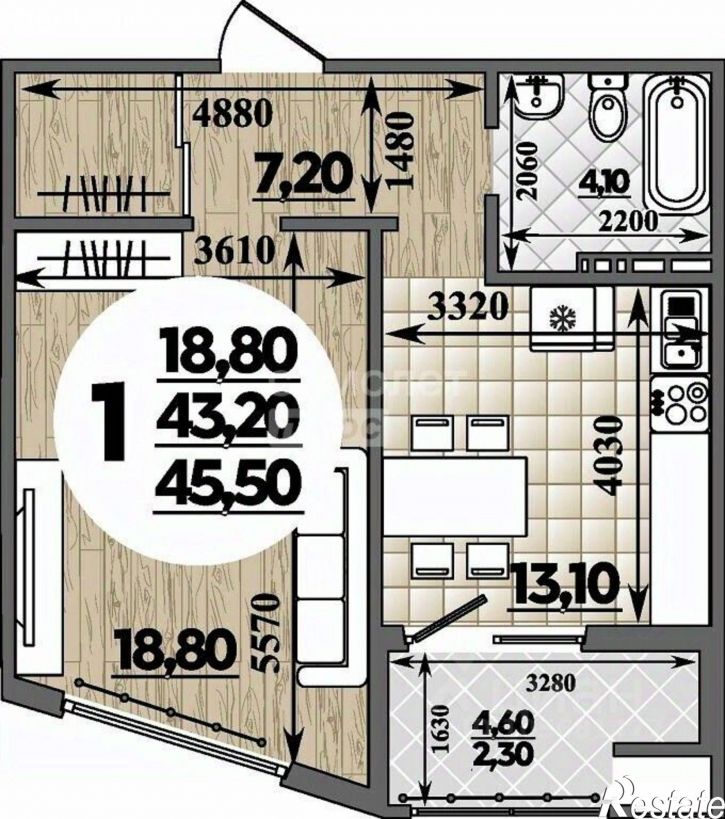 1-комн квартира улица Адмирала Пустошкина, 22 с2,  д. 22 с2