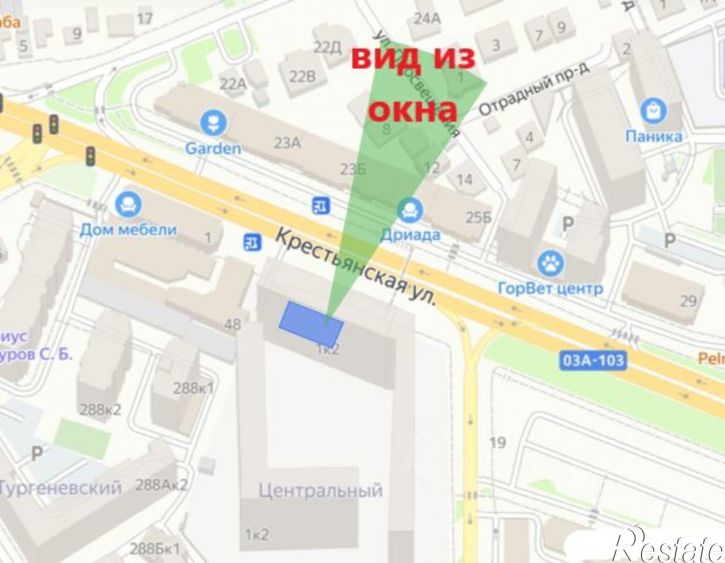 1-комн квартира в новом доме ул Крестьянская, 50В/16,  д. 50В/16