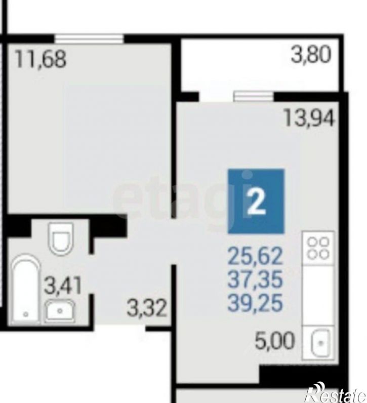 1-комн квартира улица Ленина, 237,  д. 237