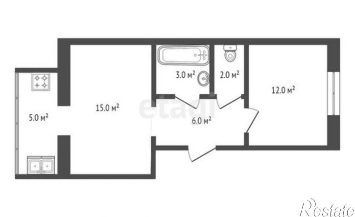 2-комн квартира Парковая улица, 60В,  д. 60В