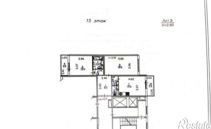 2-комн квартира ул Адмирала Пустошкина, 22 7,  д. 22 7,  к. 7