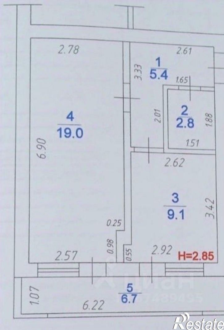 1-комн квартира Гребенская улица, 58А,  д. 58А