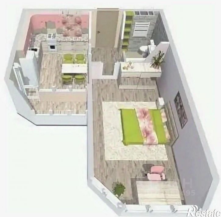 1-комн квартира Рождественская улица, 55 к2,  д. 55 к2
