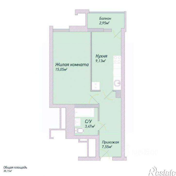 1-комн квартира Пионерский пр-кт, 57 3,  д. 57 3,  к. 3