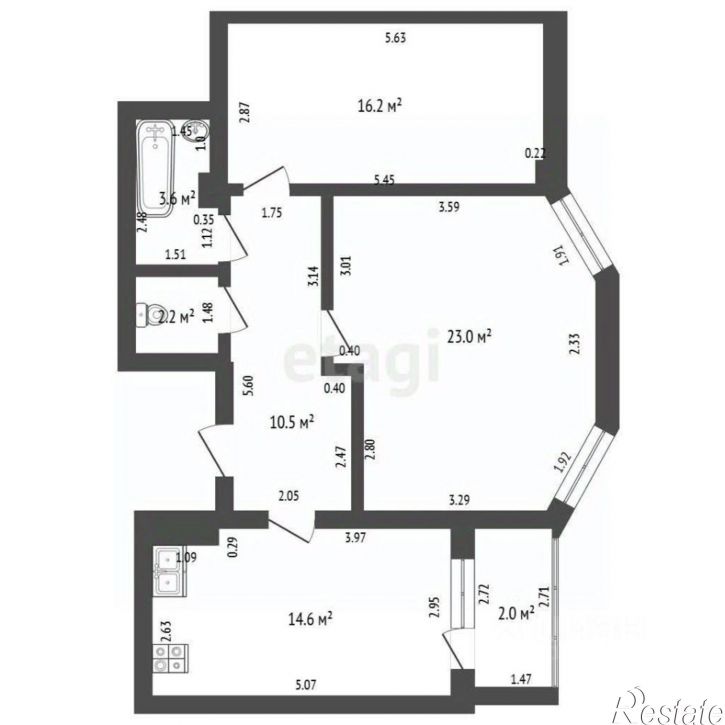 2-комн квартира Владимирская улица, 160 к4,  д. 160 к4