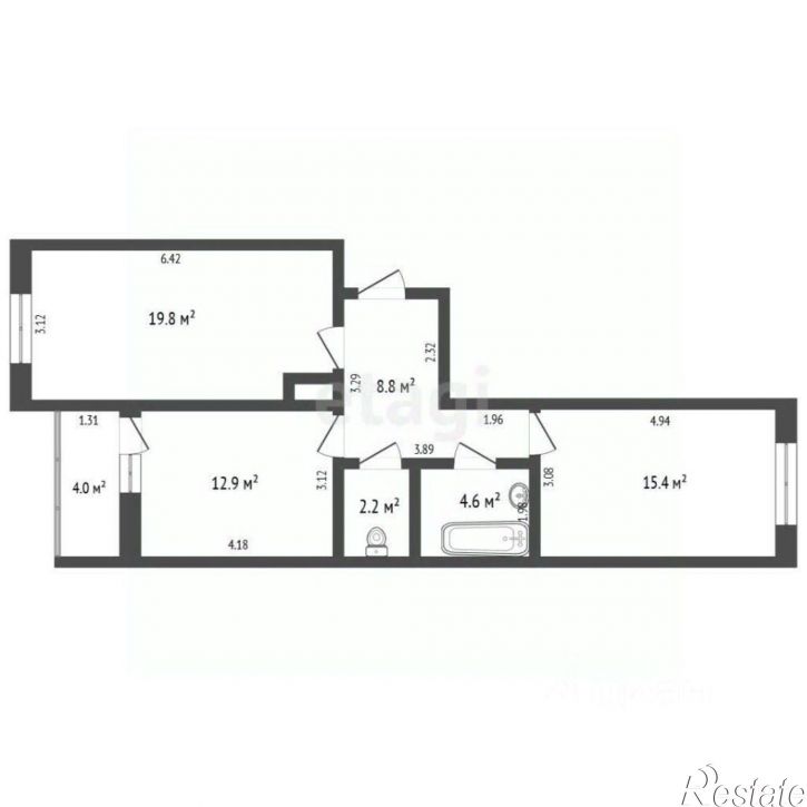 2-комн квартира Супсехское шоссе, 39 8,  д. 39 8,  к. 8