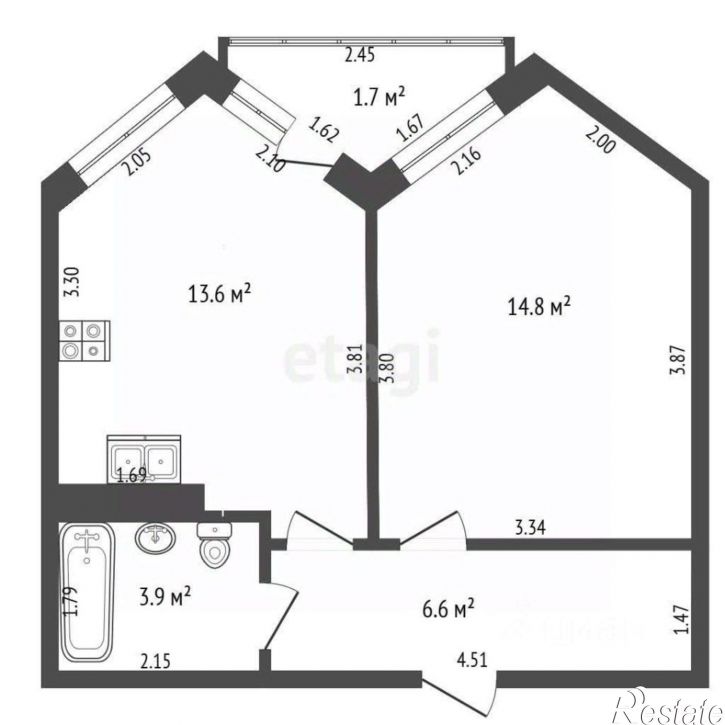 1-комн квартира Супсехское шоссе, 4 к1,  д. 4 к1