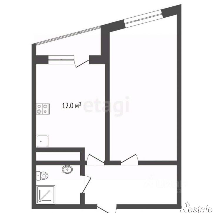 1-комн квартира ул Лермонтова, 118А,  д. 118А