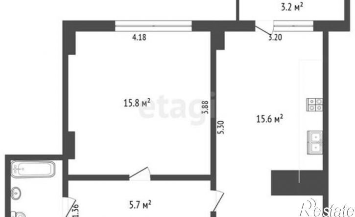 1-комн квартира ул Шевченко, 288Б,  д. 288Б