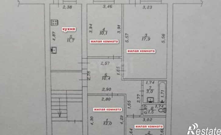 4-комн квартира ул Новороссийская, 266,  д. 266