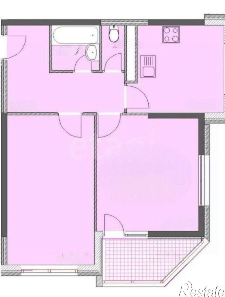 2-комн квартира Крестьянская улица, 27 к1,  д. 27 к1