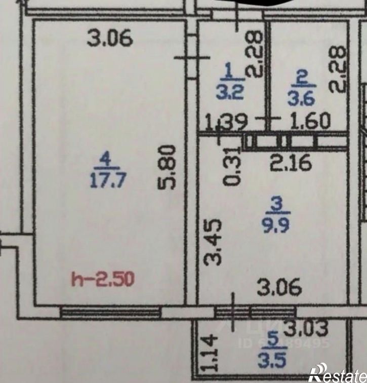 1-комн квартира улица Адмирала Пустошкина, 22 с6,  д. 22 с6