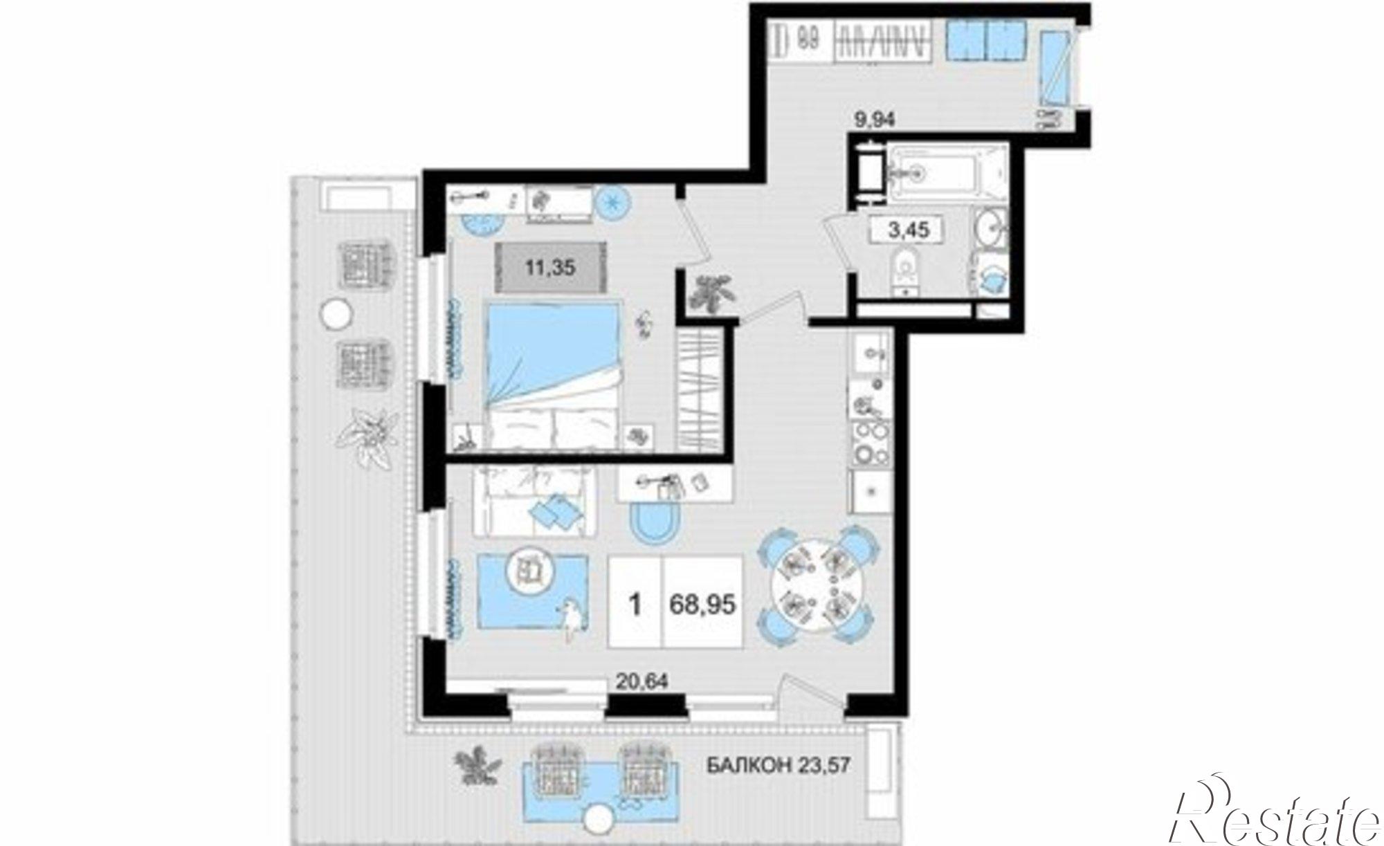 Купить квартиру за 37 936 300 рублей