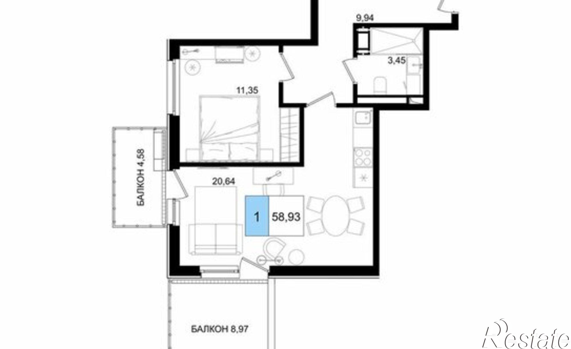 Купить квартиру за 33 660 800 рублей