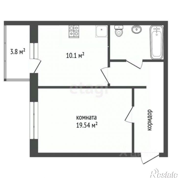 1-комн квартира ул Адмирала Пустошкина, 22 6,  д. 22 6,  к. 6