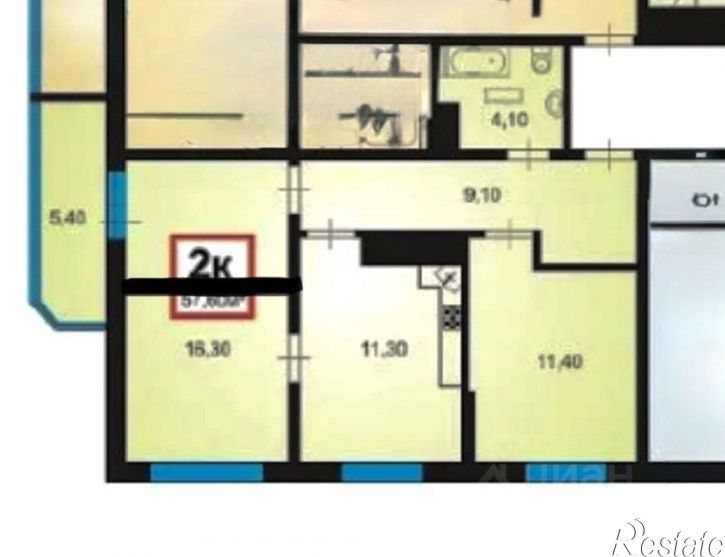 3-комн квартира Анапское шоссе, 32 4,  д. 32 4,  к. 4