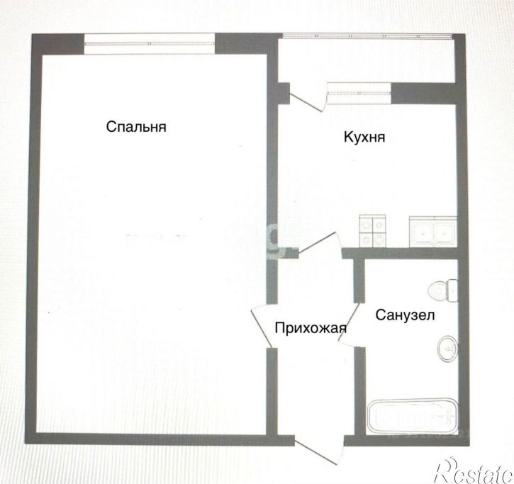 1-комн квартира ул Адмирала Пустошкина, 14,  д. 14