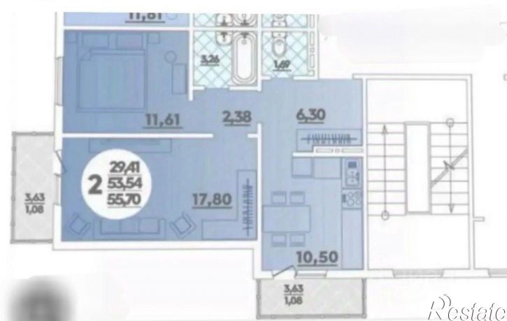 2-комн квартира ул Адмирала Пустошкина, 22 5,  д. 22 5,  к. 5