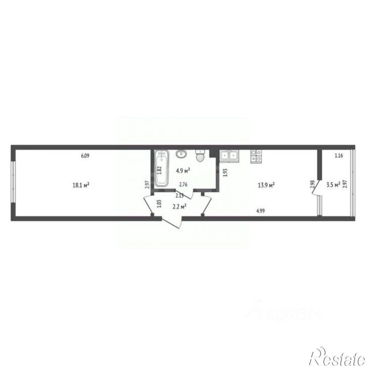 1-комн квартира ул Таманская, 121 16,  д. 121 16,  к. 16