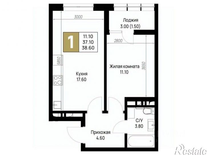 1-комн квартира в новом доме ул Ленина, 148,  д. 148