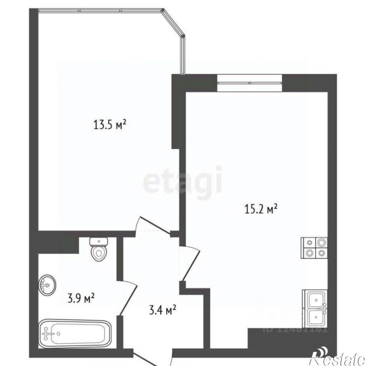1-комн квартира Анапское шоссе, 32 4,  д. 32 4,  к. 4