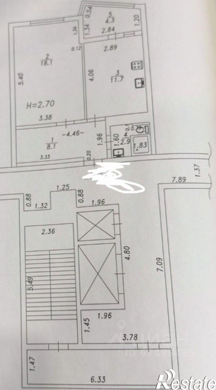 1-комн квартира ул Парковая, 60 2,  д. 60 2,  к. 2