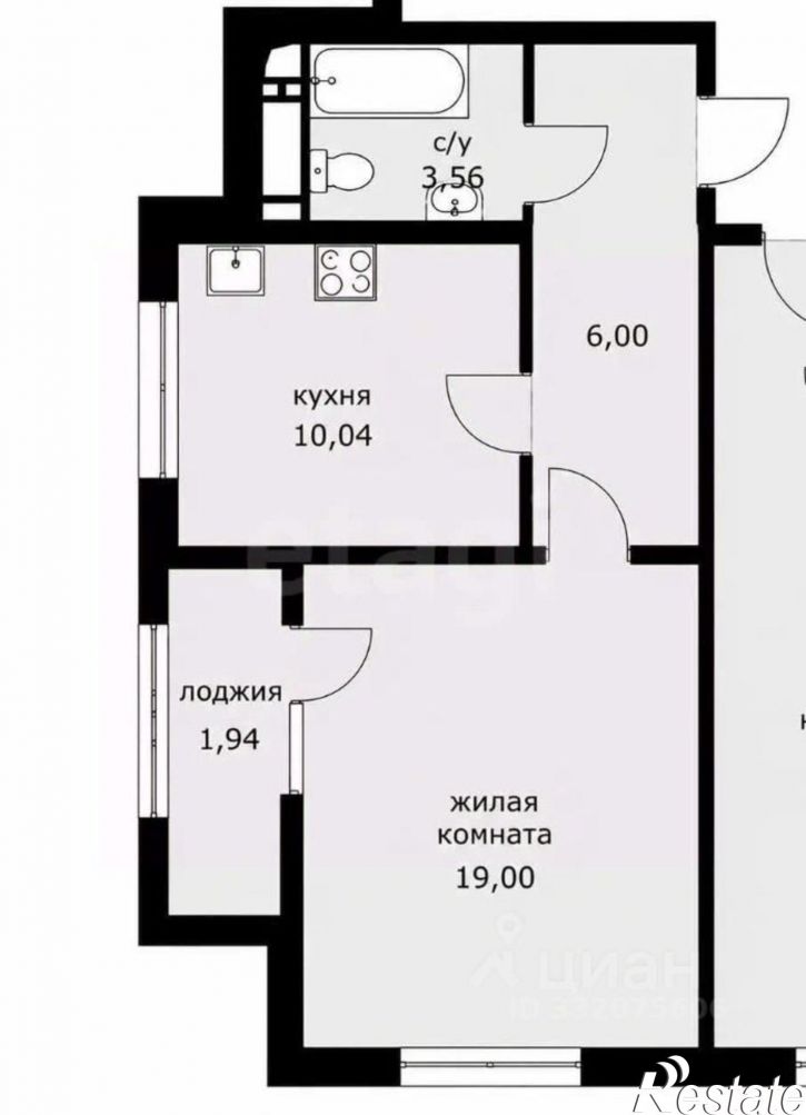 1-комн квартира ул Крестьянская, 50В/16,  д. 50В/16