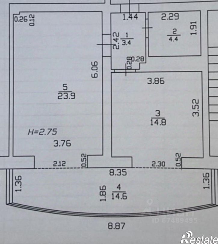 1-комн квартира ул Владимирская, 55 9,  д. 55 9,  к. 9