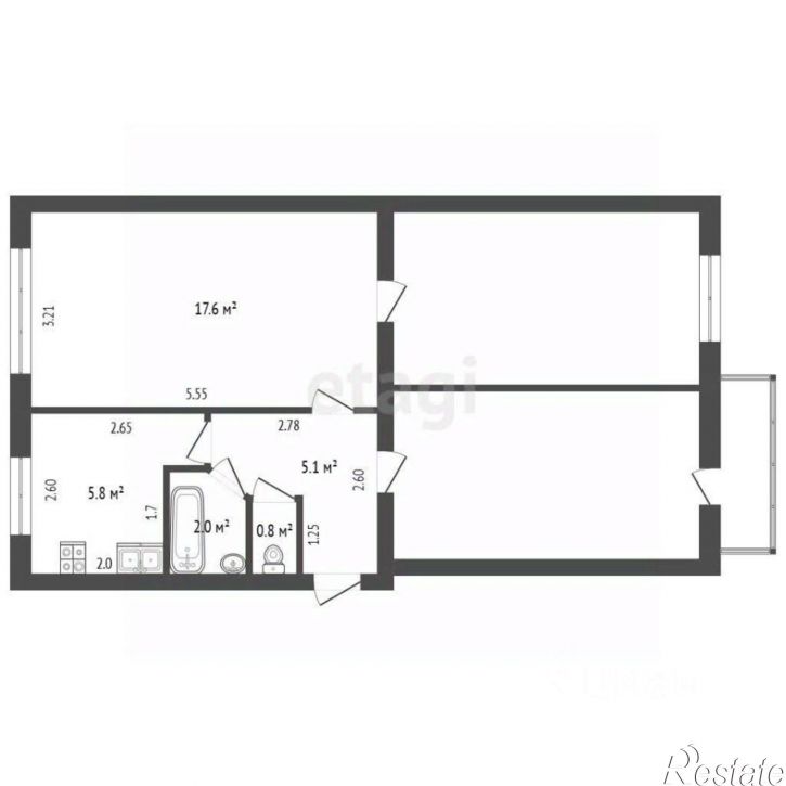 3-комн квартира муниципальный округ Анапа
