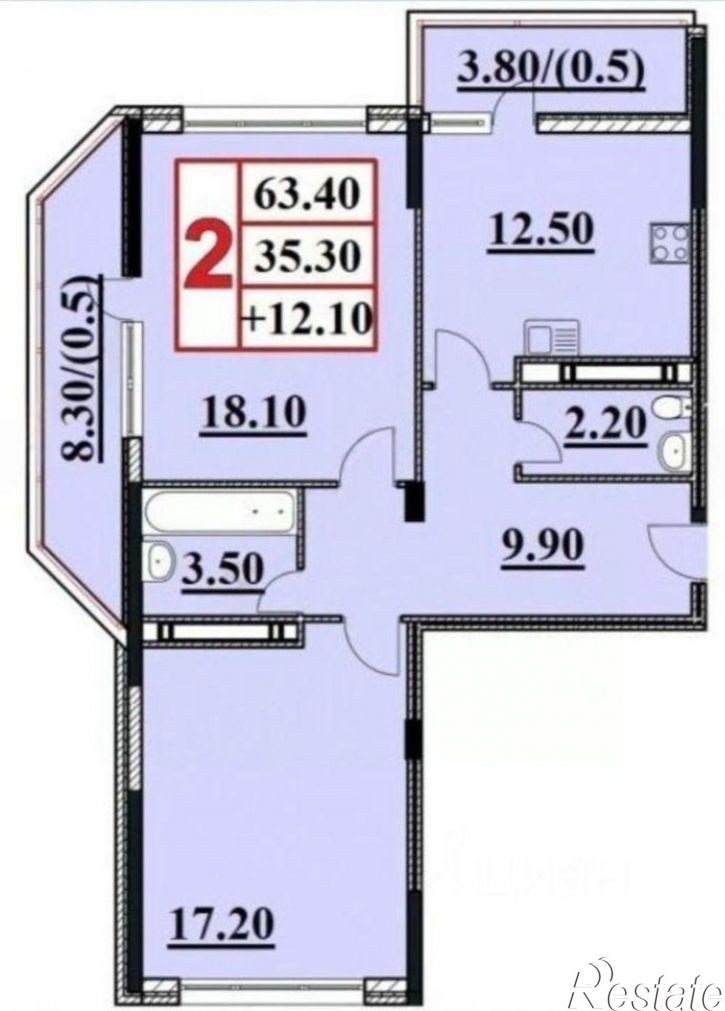 2-комн квартира ул Крестьянская, 27 2,  д. 27 2,  к. 2