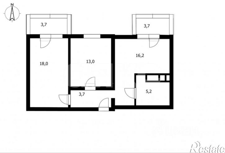 2-комн квартира ул Мирная, 29 5,  д. 29 5,  к. 5