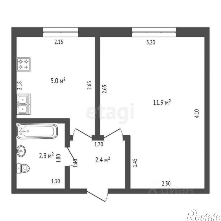 1-комн квартира пр-д Космонавтов, 34,  д. 34