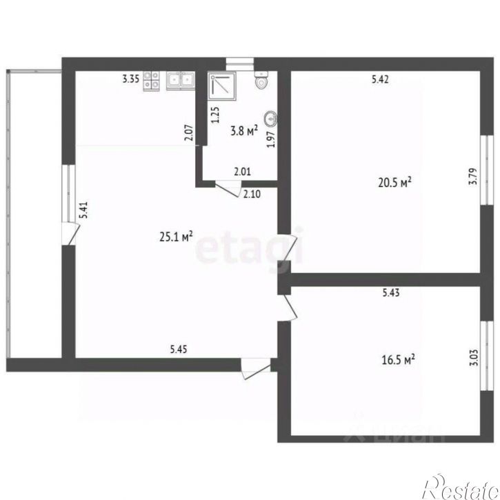 2-комн квартира ул Греческая, 39,  д. 39