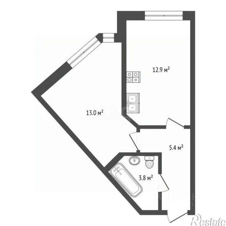 1-комн квартира Супсехское шоссе, 2,  д. 2