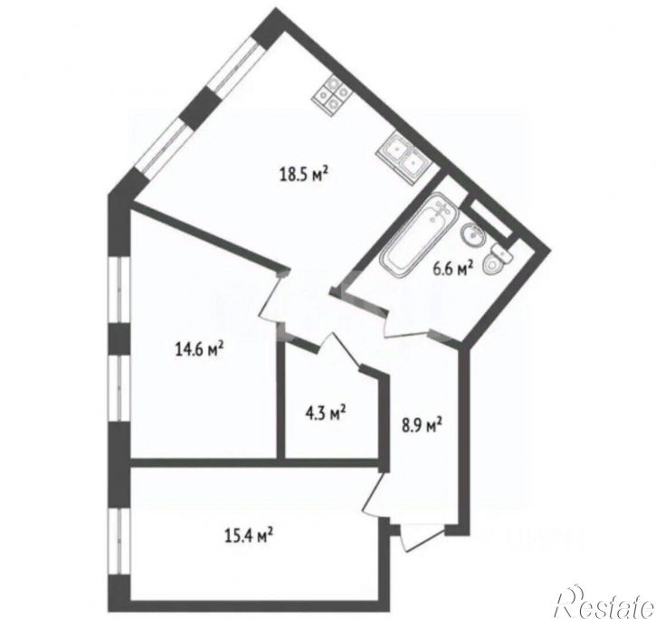 2-комн квартира ул Мирная, 29 5,  д. 29 5,  к. 5