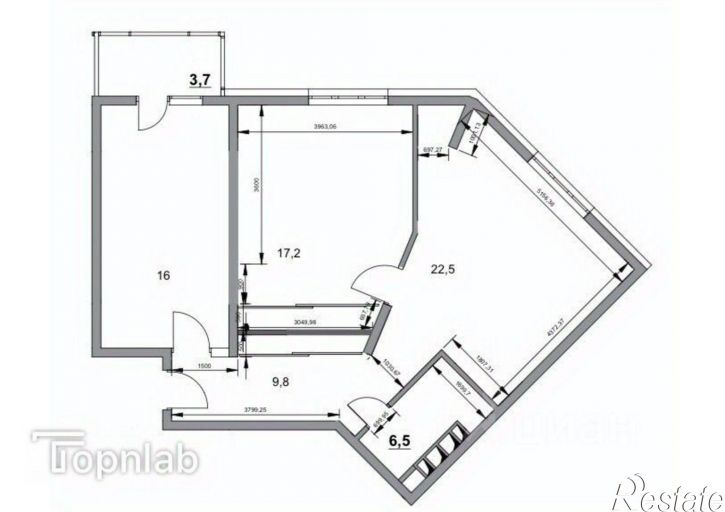 2-комн квартира ул Мирная, 29 6,  д. 29 6,  к. 6