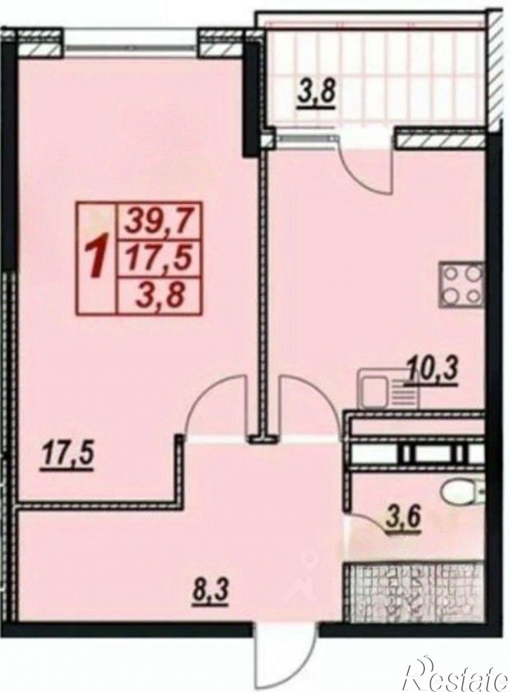 1-комн квартира ул Крестьянская, 27 3,  д. 27 3,  к. 3