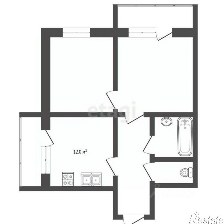 2-комн квартира ул Адмирала Пустошкина, 22 10,  д. 22 10,  к. 10