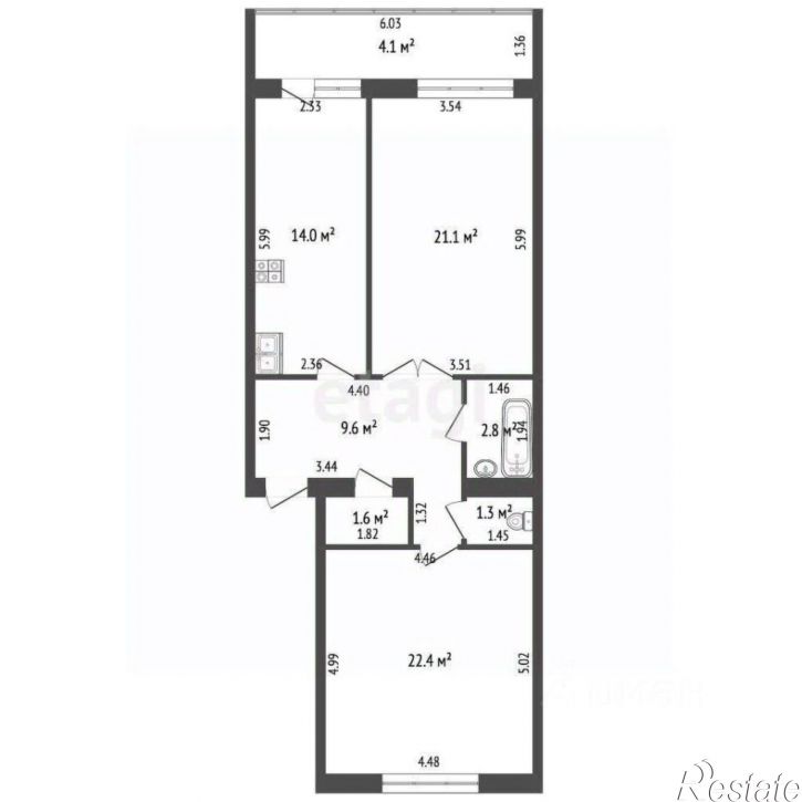 2-комн квартира ул Ленина, 145,  д. 145