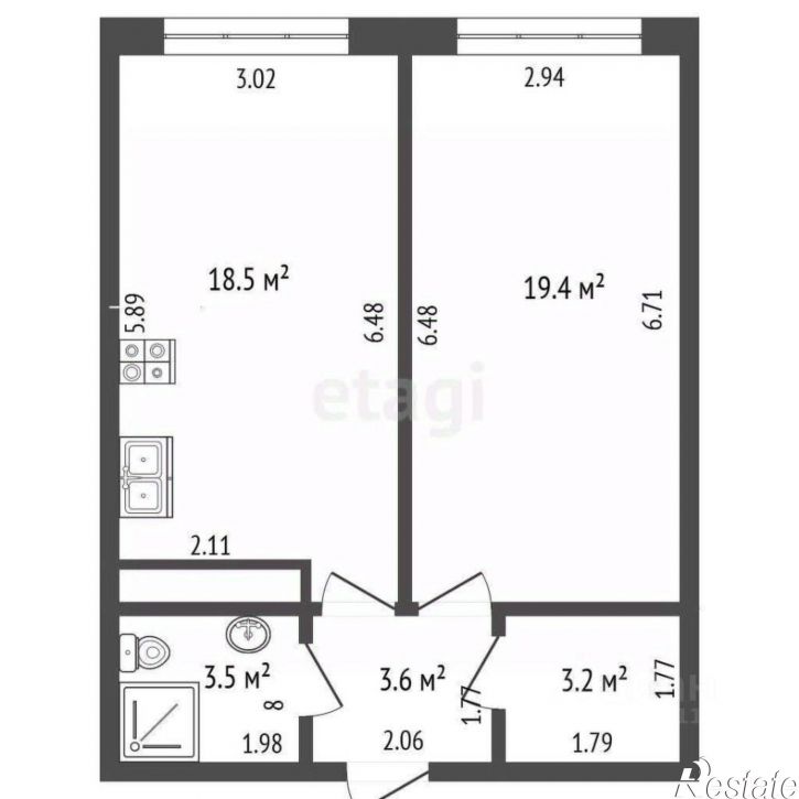1-комн квартира ул Северная, 3б,  д. 3б