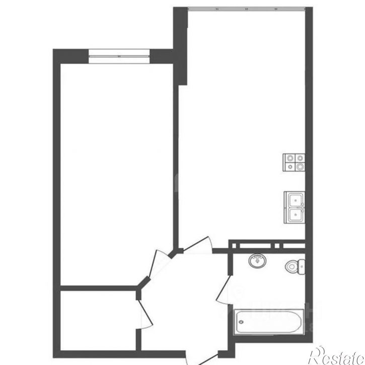 1-комн квартира ул Парковая, 61 2,  д. 61 2,  к. 2