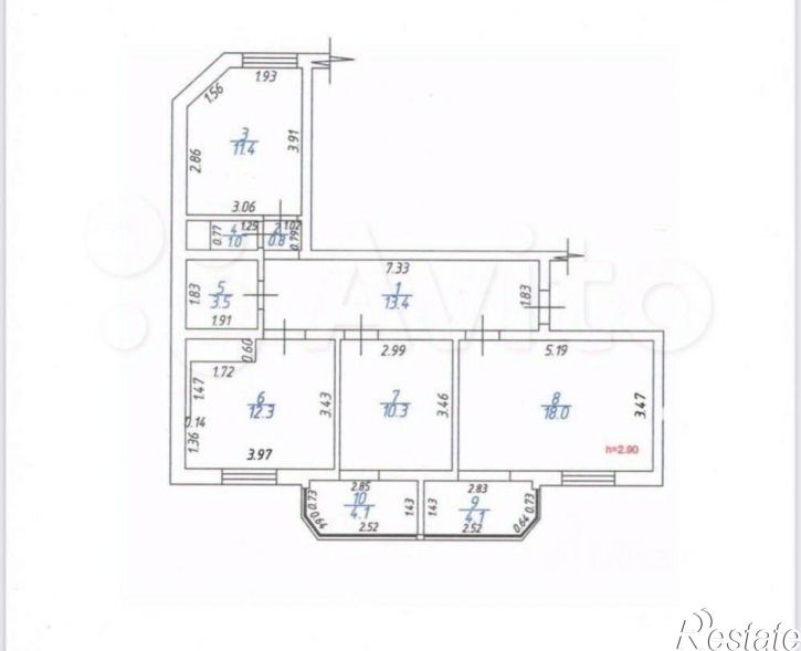 3-комн квартира Анапское шоссе, 32 5,  д. 32 5,  к. 5