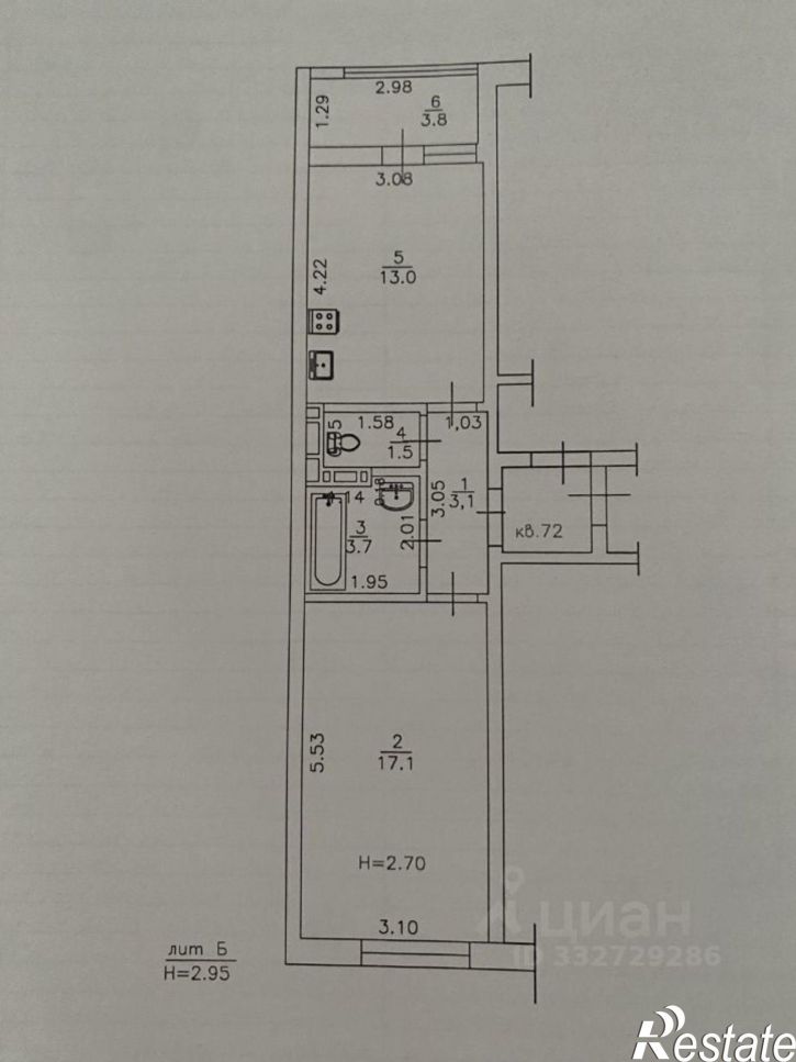 1-комн квартира Супсехское шоссе, 47 2,  д. 47 2,  к. 2