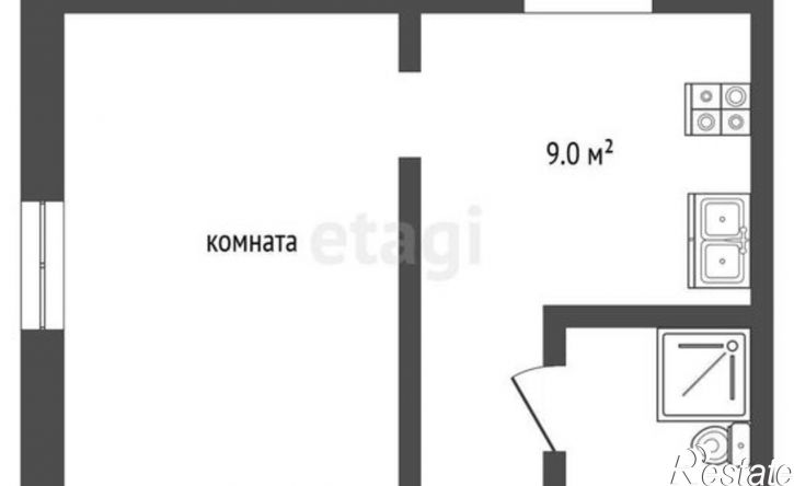 1-комн квартира ул Крестьянская, 27 3,  д. 27 3,  к. 3