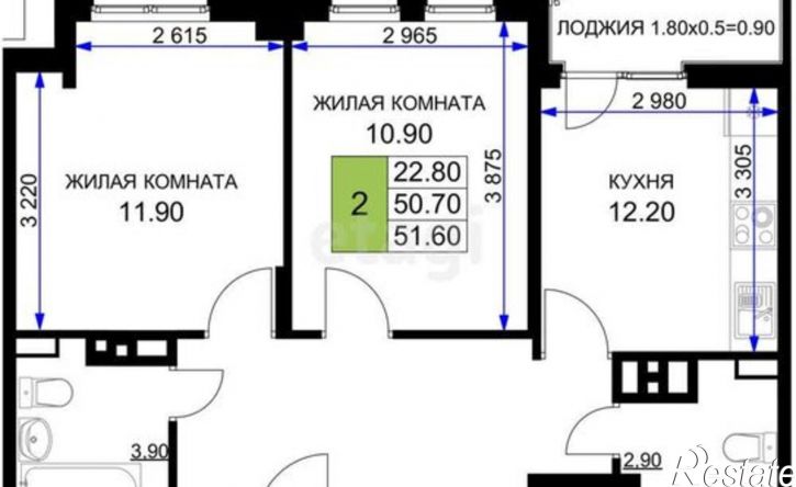 2-комн квартира Межсанаторный пр-д, 41,  д. 41